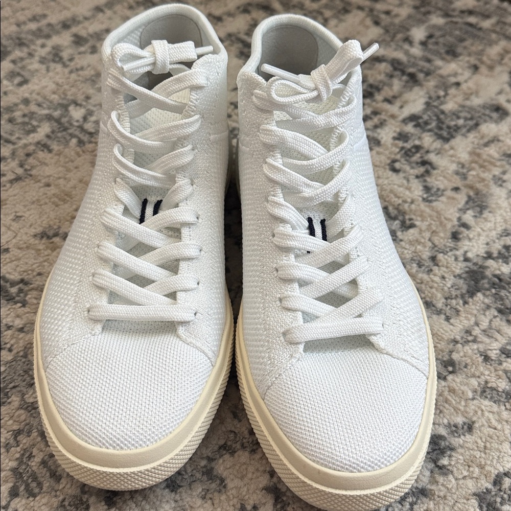Rothy's Bright White High Top Tennis Shoes 7